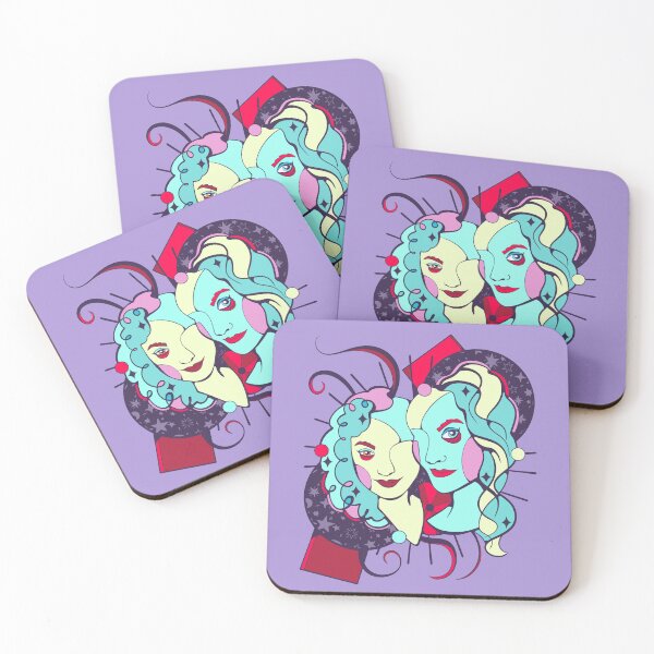 Item preview, abstract pretty femme portrait inspired by kandinsky #4 designed and sold by crestfallenmermaid.