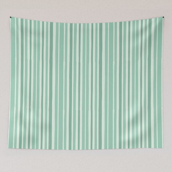 Item preview,  Vintage Retro Vertical Stripe Mid Mod Cozy Boho Accent Piece    Green designed and sold by Prints and Lifestyle.