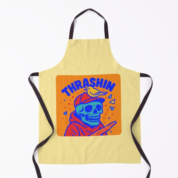 Item preview, THRASHIN (Skull with Bird on Cap) designed and sold by UnicornDreamers.
