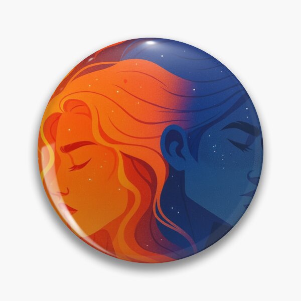Item preview, Ruhn and Lidia | Night and Fire Telepathic Bond – Crescent City Fan Art designed and sold by luckygirllib.