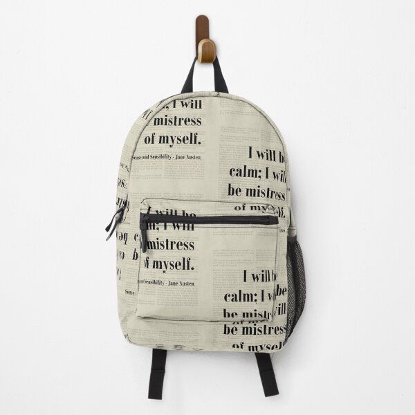 Item preview, Be Calm Sense and Sensibility Jane Austen Quote designed and sold by kakarikihill.