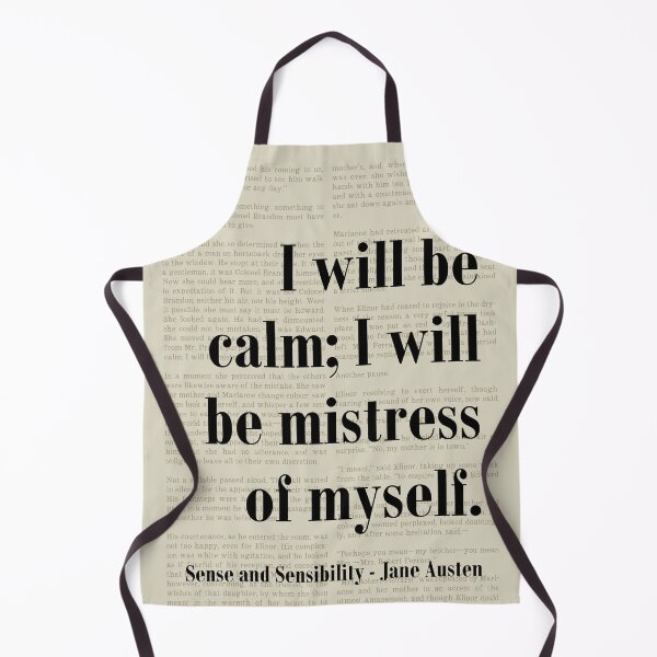 Item preview, Be Calm Sense and Sensibility Jane Austen Quote designed and sold by kakarikihill.