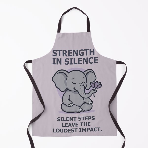 Item preview, Strength in Silence – Mindful Elephant Design designed and sold by Illustrator Bhaiya.