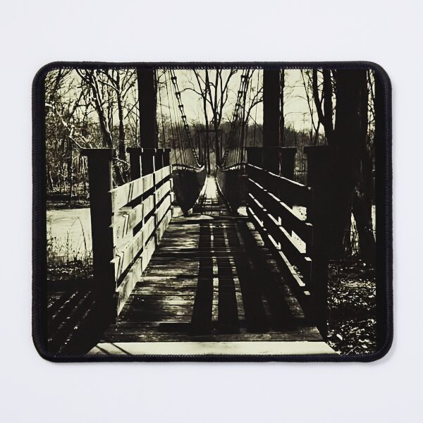 Item preview, Dramatic Black and White Suspension Bridge – Shadows & Possibilities designed and sold by Dynahgrl.