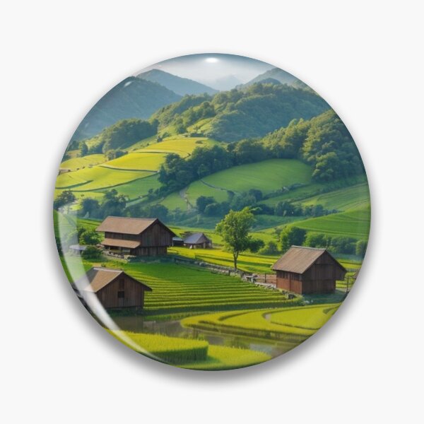 Item preview, Rice Paddy Landscape designed and sold by vekotpu.