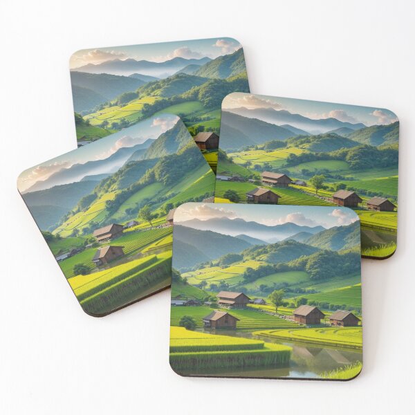 Item preview, Rice Paddy Landscape designed and sold by vekotpu.
