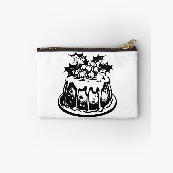 Item preview, Bold Christmas Pudding Vector – Black and White Holiday Dessert Illustration designed and sold by inkoutninja.