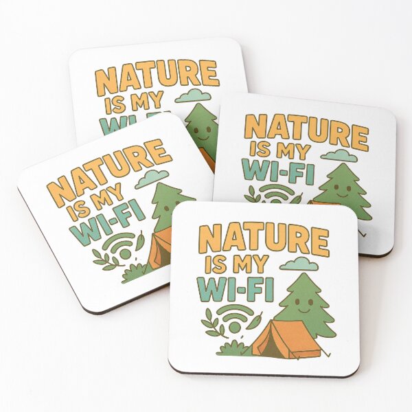 Item preview, Nature Is My Wi-Fi – Summer Camping Adventure Vibes designed and sold by Rajasekar.
