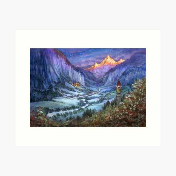 Item preview, The Hidden Valley in Winter designed and sold by BohemianWeasel.