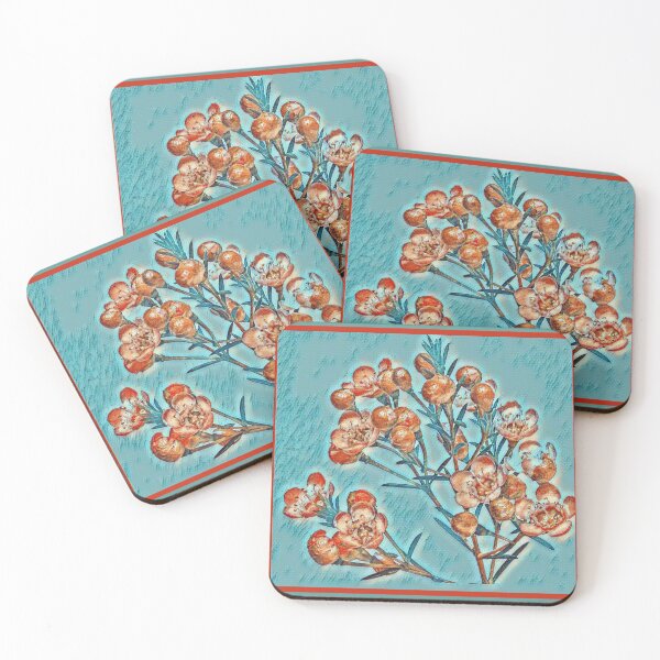 Item preview, Geraldton wax, tiled, digital designed and sold by Faerieglen.