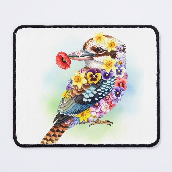 Item preview, Kookaburra in flowers designed and sold by Penguinmay.