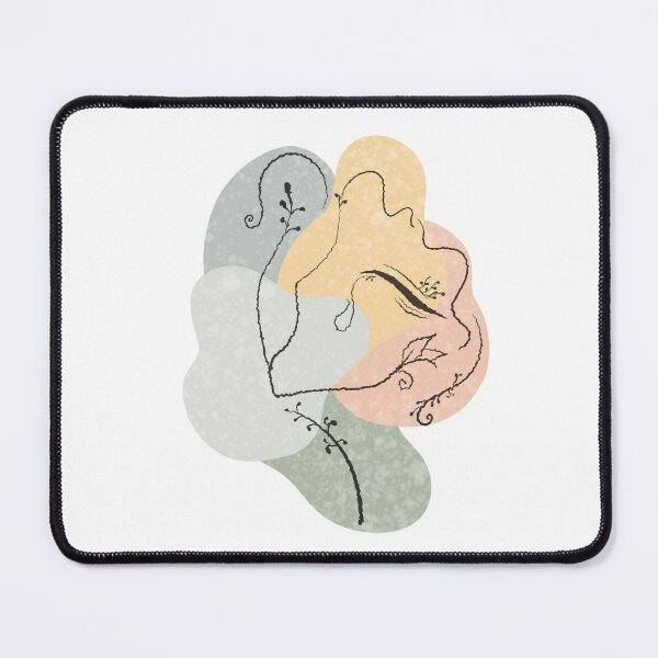Item preview, Sad Girl Line Art in Boho Colors | Melancholy Minimalist Illustration designed and sold by TeaTimeQueens.