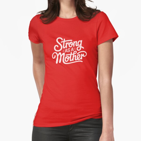 Item preview, Strong As A Mother Mother’s Day Motivational Feminist Quote For Powerful Moms designed and sold by ViktoonShirts.
