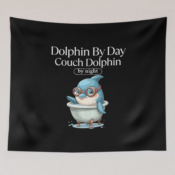 Item preview, Swimming dolphin by day designed and sold by Peerless-Prime.