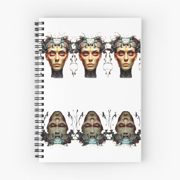 Item preview, Biomechanical Goddess Symmetry | Mirrored Divinity - Dark Surrealism Art designed and sold by Mido-artister.