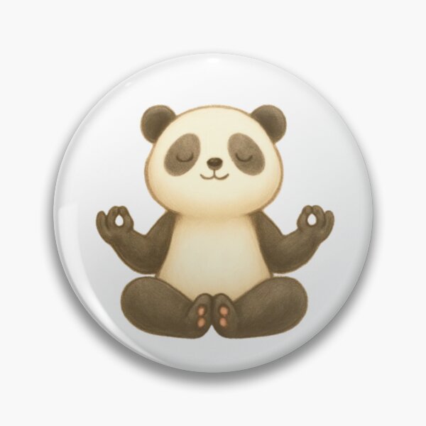 Item preview, Cute Meditating Panda– Zen Vibes & Mindfulness Charm designed and sold by unique0703.