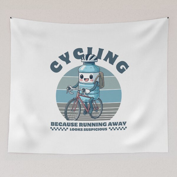 Item preview, Cycling because running away looks suspicious designed and sold by Peerless-Prime.