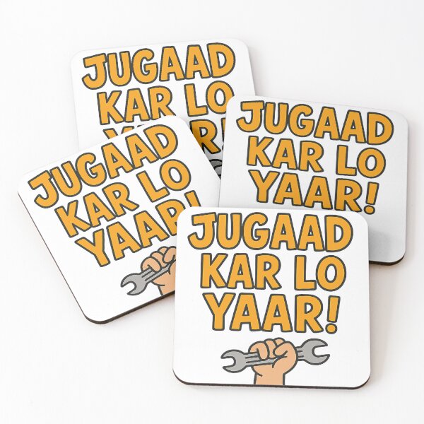 Item preview, Jugaad Kar Lo Yaar – Funny Desi Quote Design designed and sold by DivineInkByMayur.