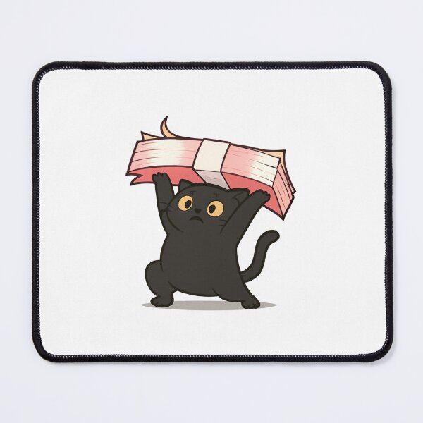 Item preview, Funny Black Cat – Cute Cat Carrying Stack of Cash Meme designed and sold by unique0703.