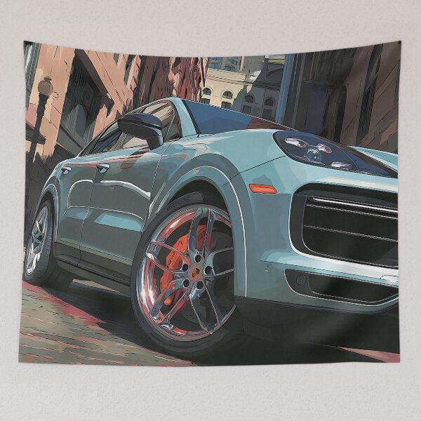 Item preview, Pop Art Porsche Cayenne GTS – Bold Luxury SUV Wall Art designed and sold by AutoPopStudio.