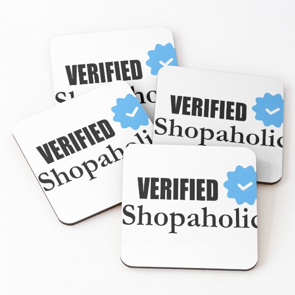 Item preview, Verified Shopaholic – Swiped, Bagged, and Broke (But Cute) designed and sold by GriffinRey.