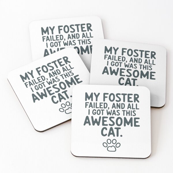 Item preview, My Foster Failed: Awesome Cat | Funny Foster Pet Adoption designed and sold by CuteDesignables.