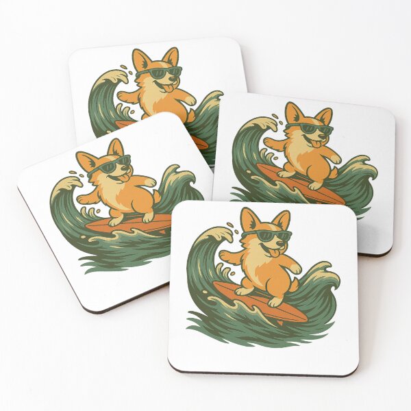 Item preview, Surf up corgi! (no background ver.) designed and sold by JOO STUDIO.