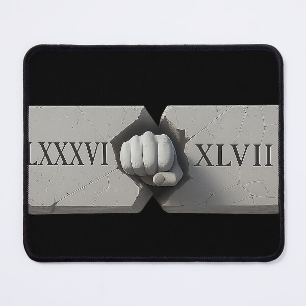 Item preview, 8647 Stealth Roman Numeral Symbolic Resistance Design designed and sold by CoolCrazyQuirky.