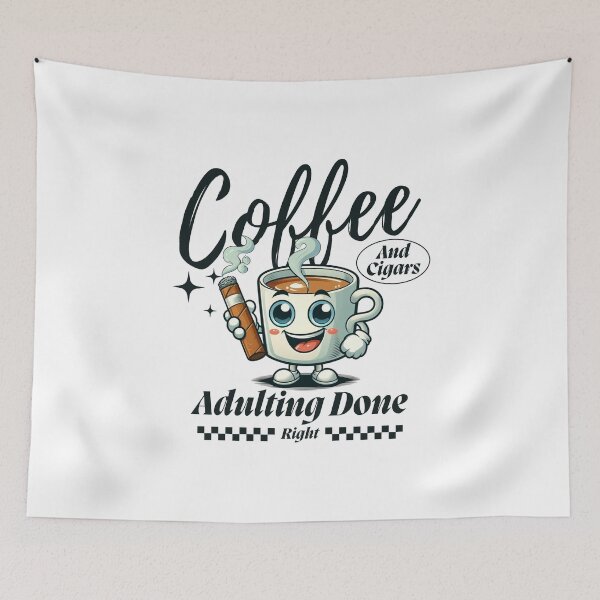 Item preview, Coffee and cigar: adulting done right designed and sold by Peerless-Prime.