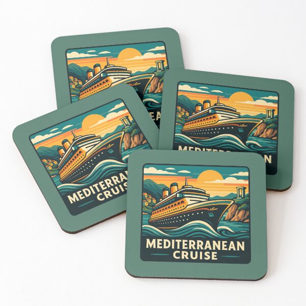 Item preview, Mediterranean Cruise - Sunlit Sea Voyage designed and sold by Myra365Art.