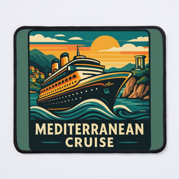 Item preview, Mediterranean Cruise - Sunlit Sea Voyage designed and sold by Myra365Art.