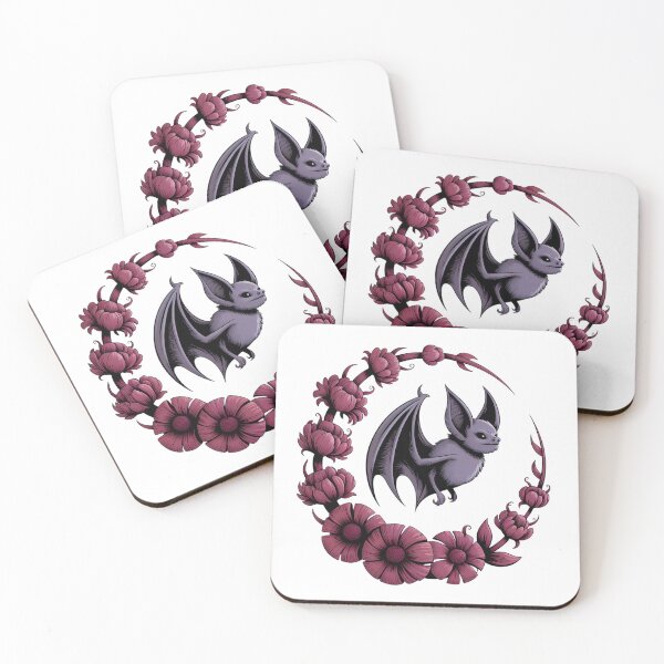 Item preview, A Bat in a cradle of purple flowers. designed and sold by Joseph Hail.