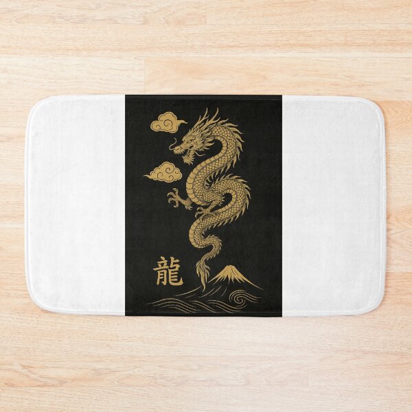 Item preview, Golden Dragon Ascending – Spirit of Mount Fuji designed and sold by RYU & KOI DESIGNS.
