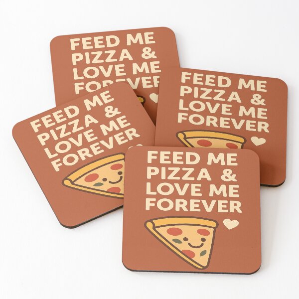 Item preview, Feed me pizza and love me designed and sold by edexshop.