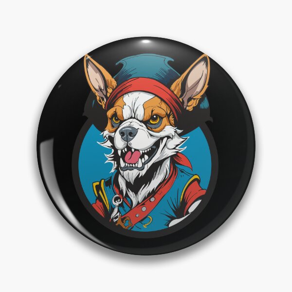 Item preview, ierce Canine Pirate Portrait designed and sold by rachata444.