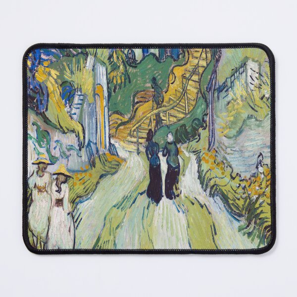 Item preview, Vincent van Gogh's Stairway at Auvers (1890) famous landscape painting designed and sold by Tamas Das.