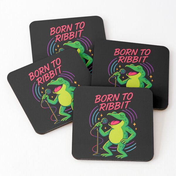 Item preview, Born to Ribbit – Funny Singing Frog Retro Music designed and sold by The Wonder cabinet.