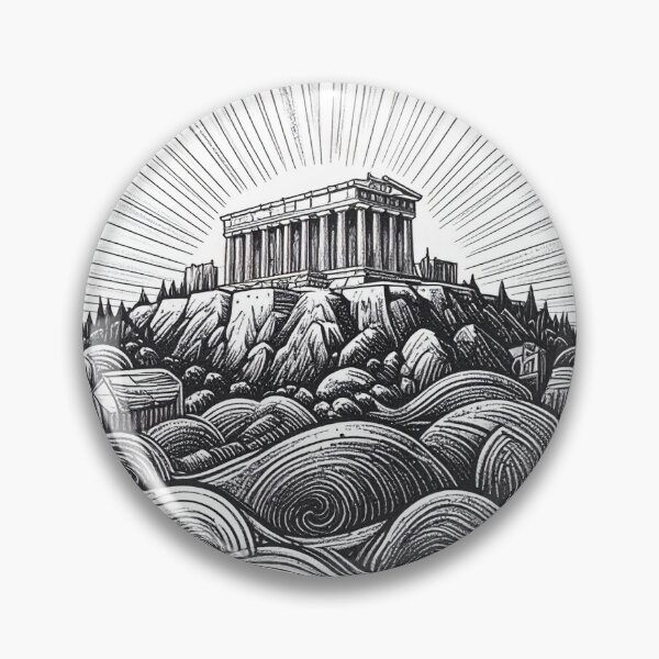 Item preview, Old World Athens, Greece Illustration designed and sold by kacperartdesign.