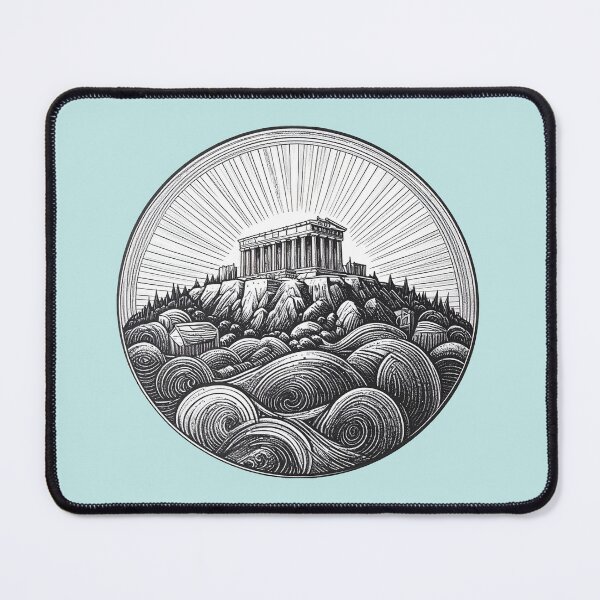 Item preview, Old World Athens, Greece Illustration designed and sold by kacperartdesign.