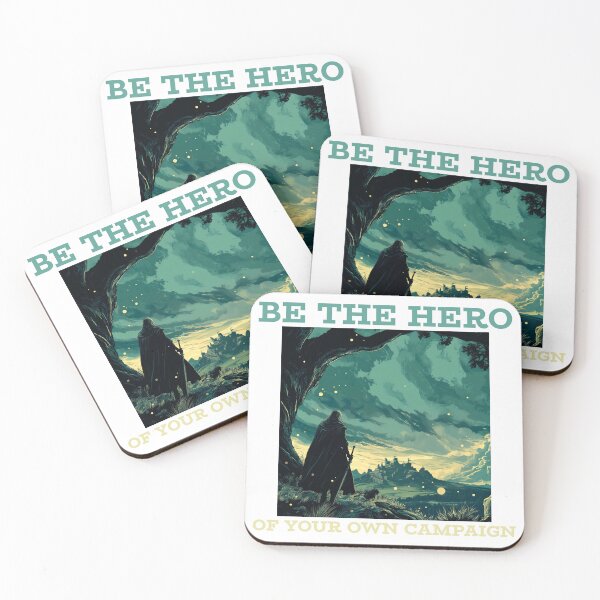 Item preview, Be the Hero of Your Own Campaign - Motivational DnD Quote for Fantasy and RPG Fans designed and sold by Hem & Co.