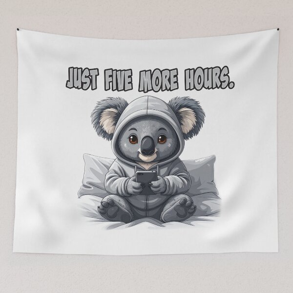 Item preview, Koala Doomscrolling in Hoodie designed and sold by Tong4130.