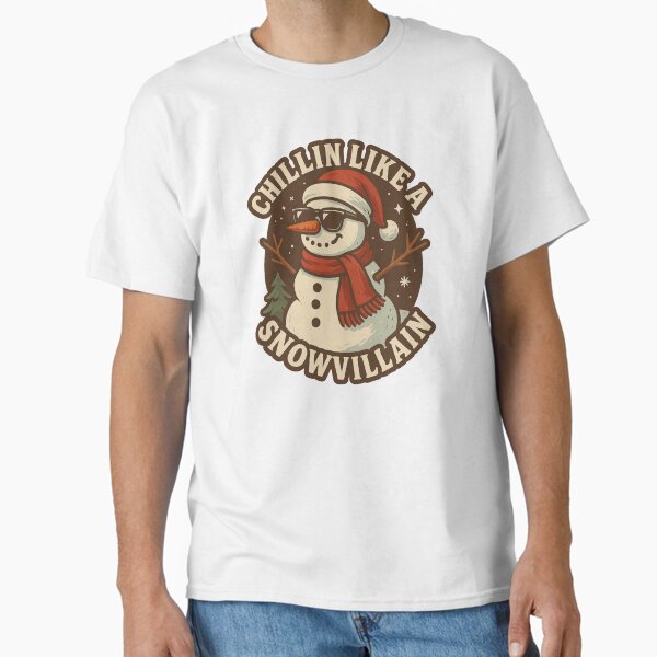 Item preview, Chillin' Like a Snowvillain: Cool Snowman Christmas Holiday Design designed and sold by StaneyJoseph.