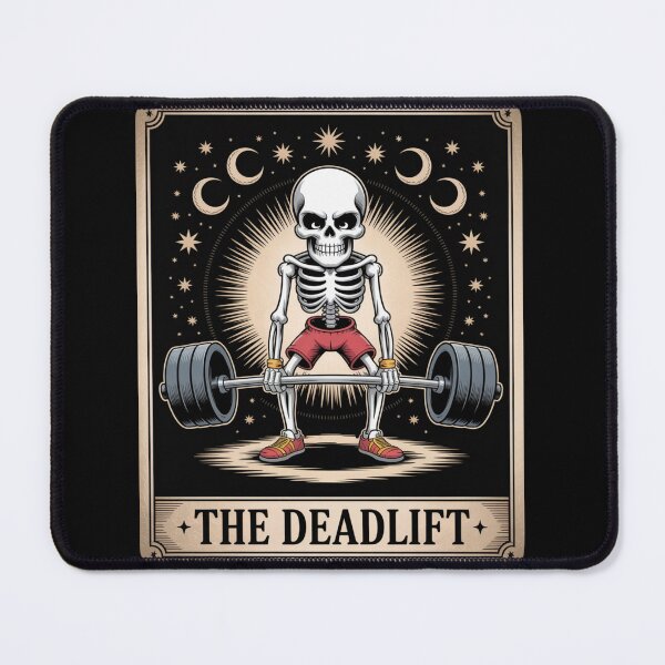 Item preview, The Deadlift – Funny Skeleton Tarot Gym designed and sold by SignumShop.