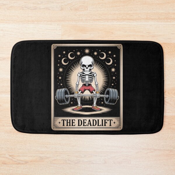 Item preview, The Deadlift – Funny Skeleton Tarot Gym designed and sold by SignumShop.