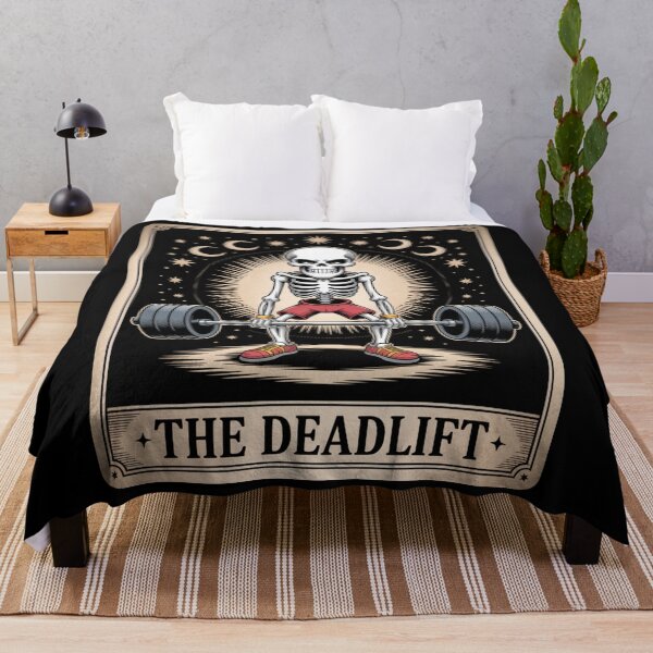 Item preview, The Deadlift – Funny Skeleton Tarot Gym designed and sold by SignumShop.