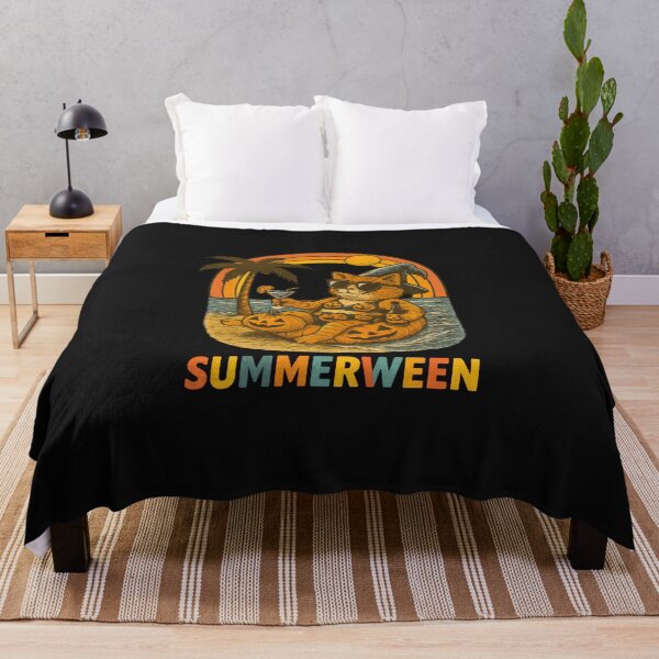 Item preview, Chill Witch Cat Summerween T-Shirt – Halloween Beach Vibes Design designed and sold by Mystara-muse.