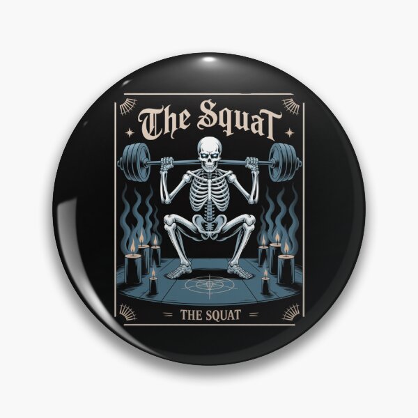 Item preview, The Squat – Gym Skeleton Tarot Card designed and sold by SignumShop.