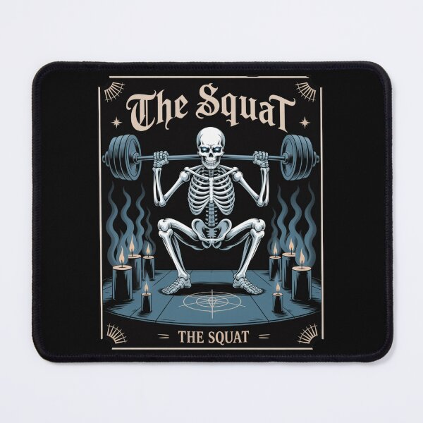 Item preview, The Squat – Gym Skeleton Tarot Card designed and sold by SignumShop.