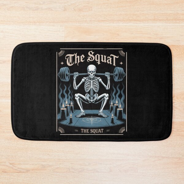 Item preview, The Squat – Gym Skeleton Tarot Card designed and sold by SignumShop.