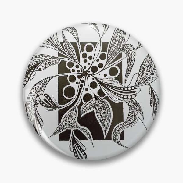 Item preview, Surreal Botanical Ink Drawing-Abstract Black and white Art designed and sold by GTeoArt.